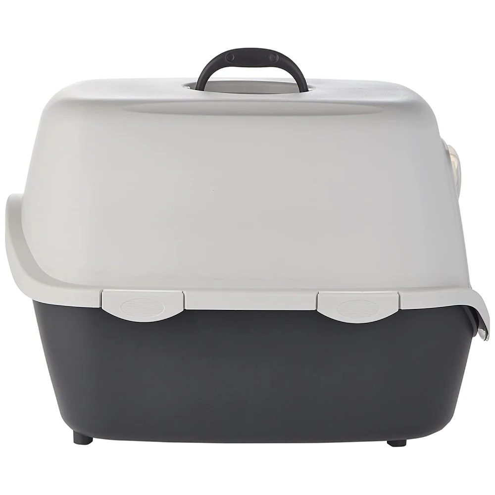Trixie Vico Cat Litter Tray with Hood for Cats (Dark Grey) - Image 5
