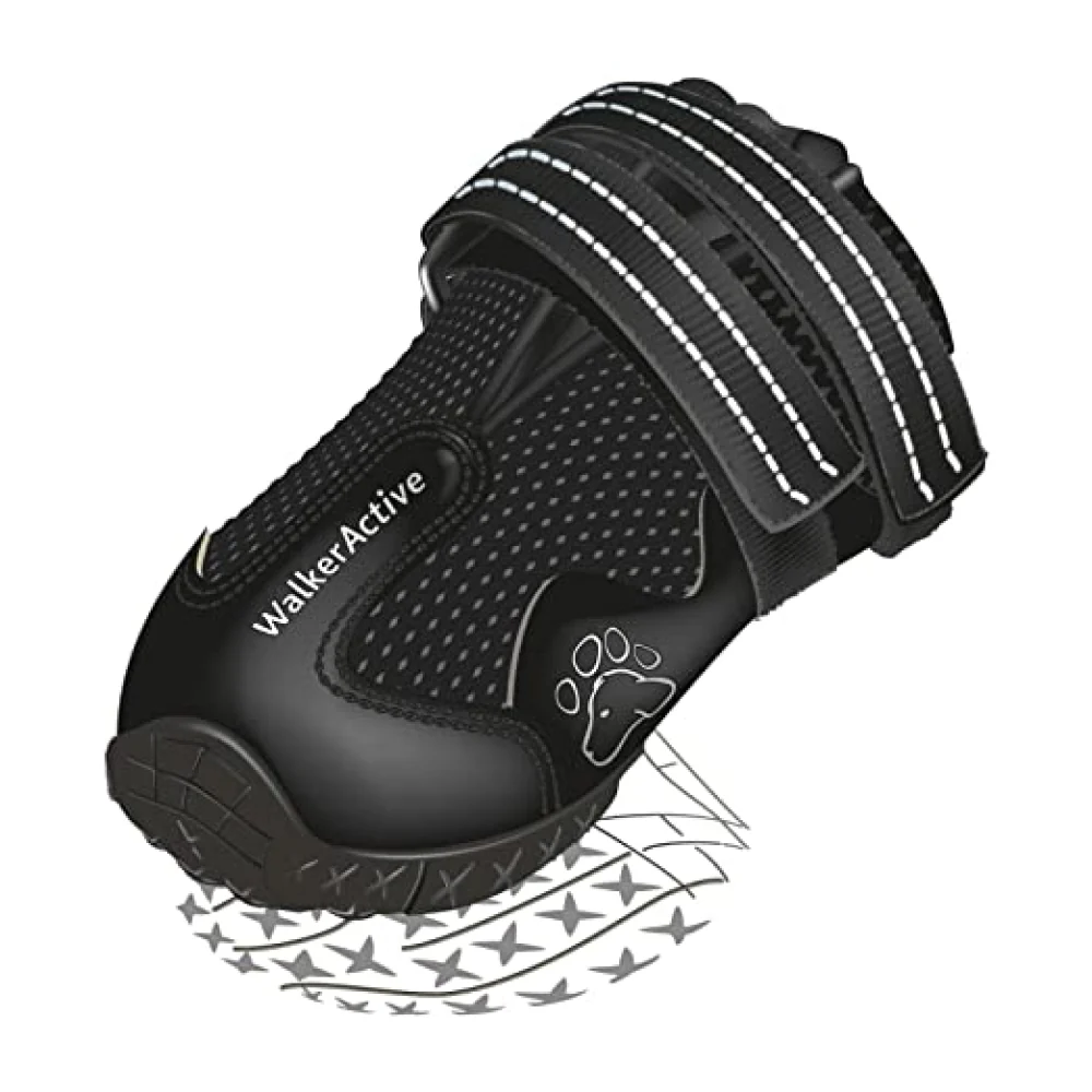 Trixie Walker Active Protective Boots for Dogs (Black, Set of 4) - Image 3