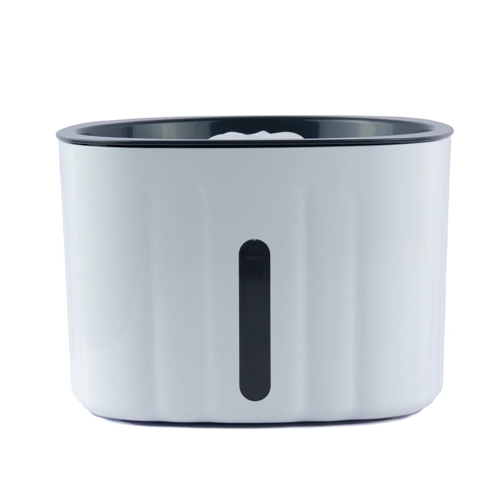 Trixie Water Drinking Fountain Flower for Dogs and Cats (White and Grey) - Image 3