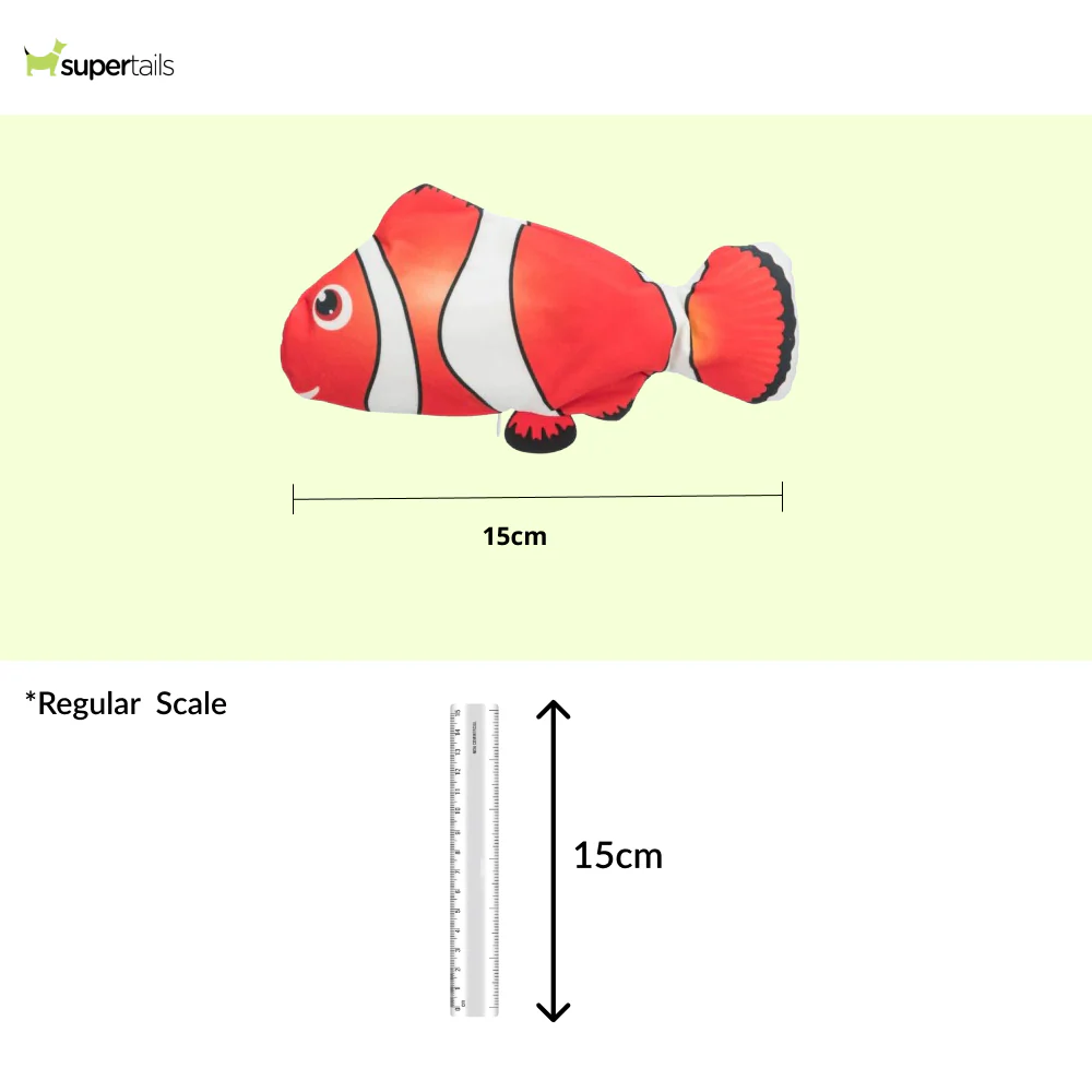 Trixie Wiggly Clown Fish Toy for Cats (Red) - Image 2