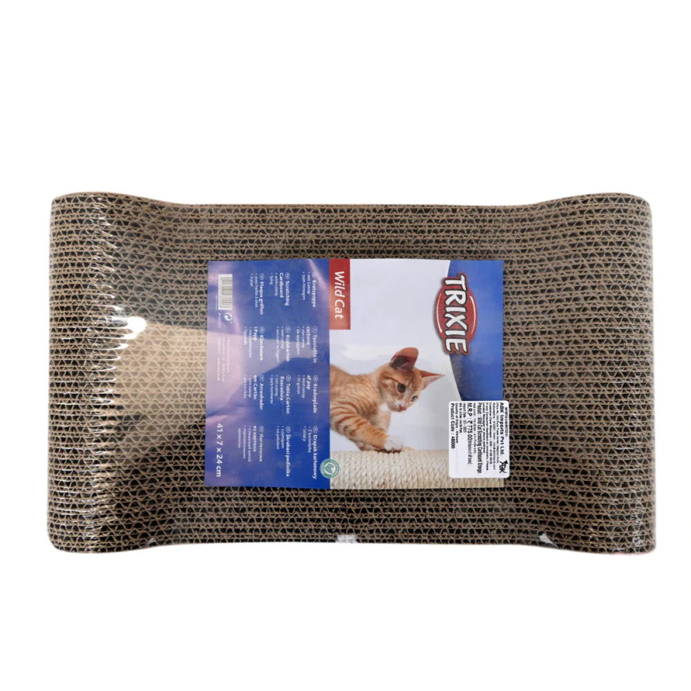 Trixie Wild Cat Scratching Cardboard for Cats (Orange) - Image 3