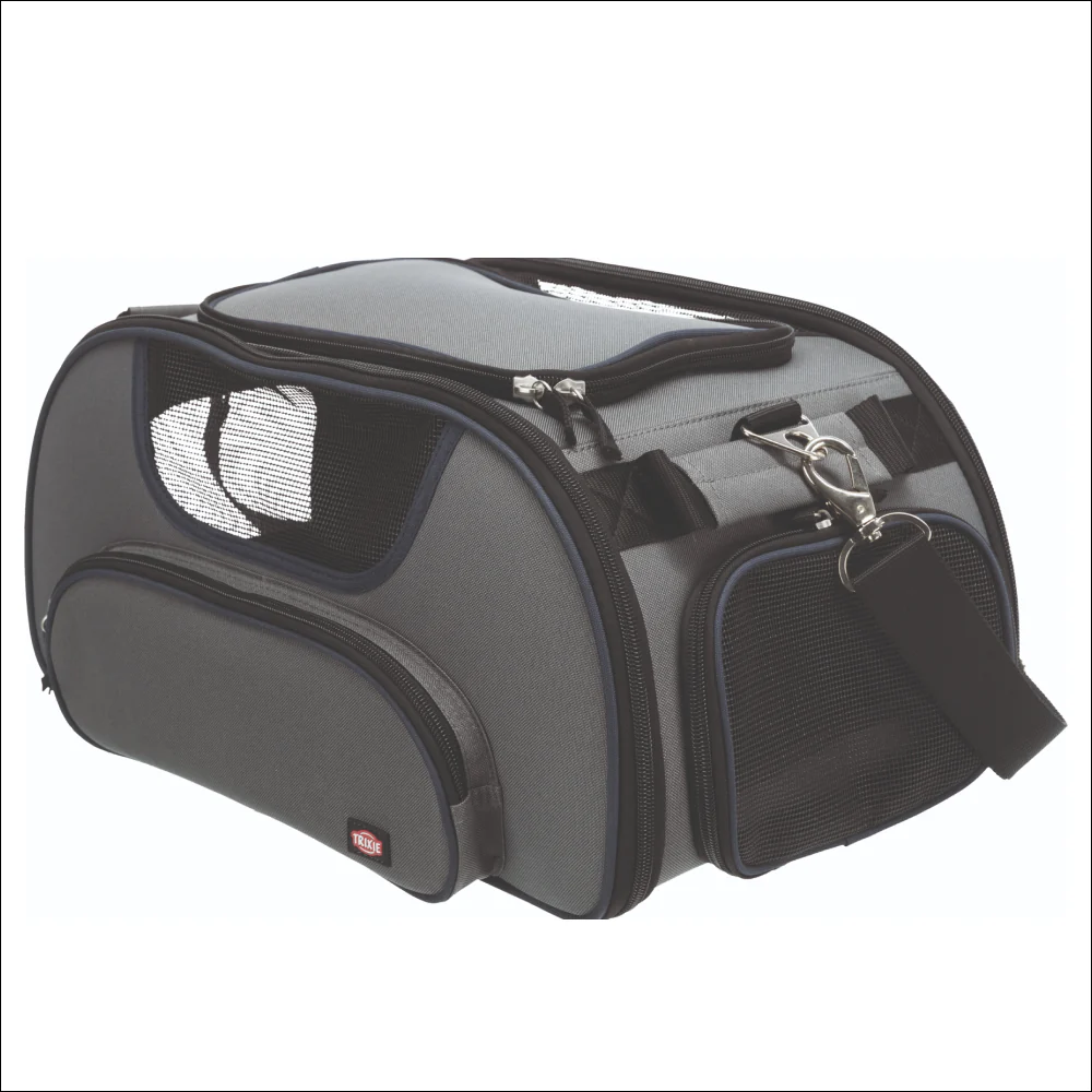 Trixie Wings Airline Carrier for Pets (Grey/Blue) - Image 5