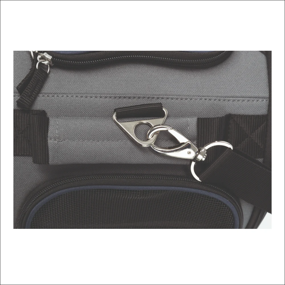 Trixie Wings Airline Carrier for Pets (Grey/Blue) - Image 6