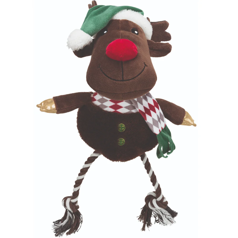 Trixie Xmas Reindeer Cotton Toy for Dogs - Image 2