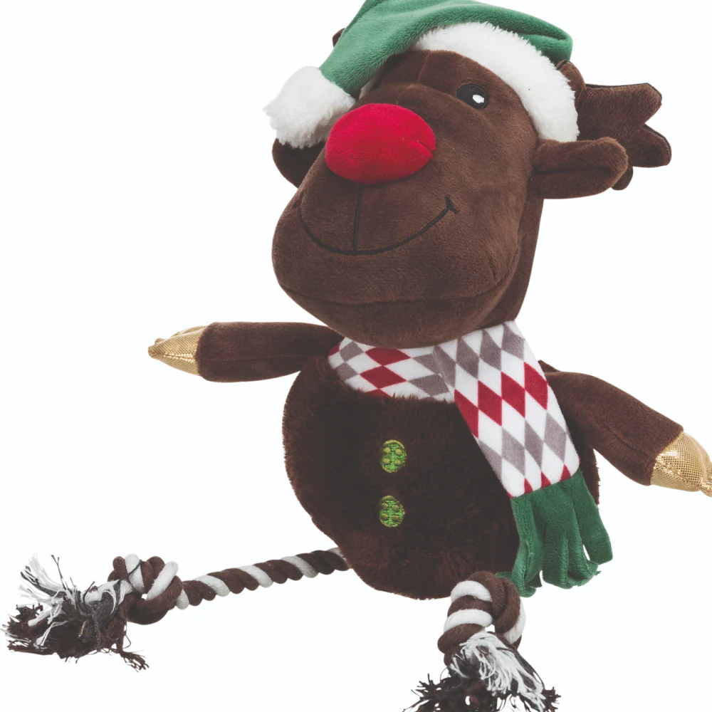 Trixie Xmas Reindeer Cotton Toy for Dogs - Image 3