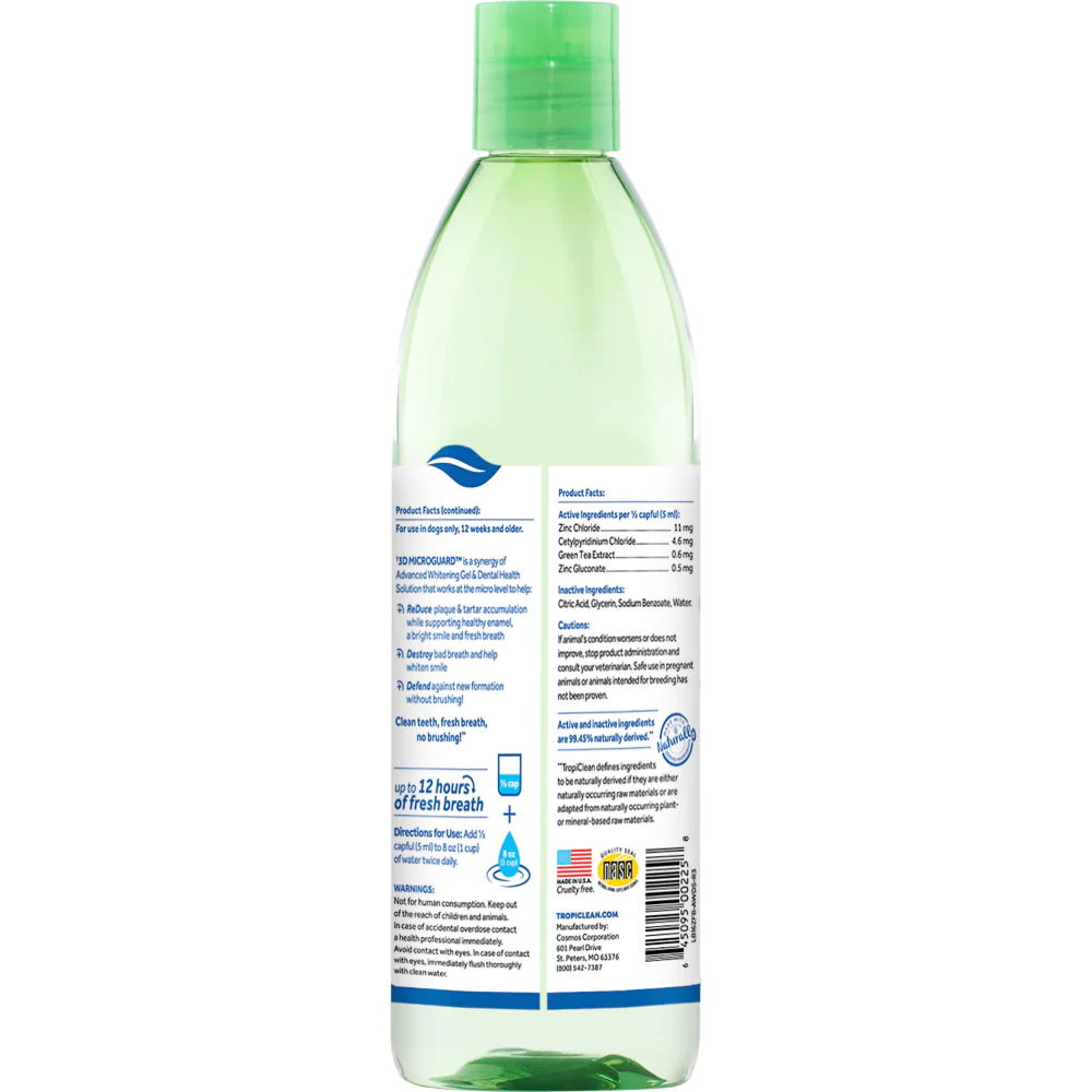 Tropiclean Advanced Whitening Oral Care Water Additive for Dogs - Image 2