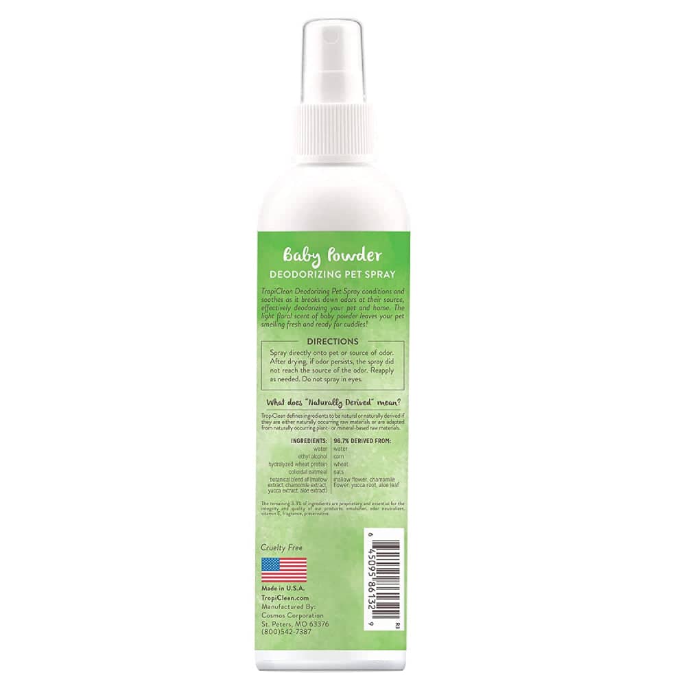 Tropiclean Baby Powder Cologne Spray for Dogs and Cats - Image 2