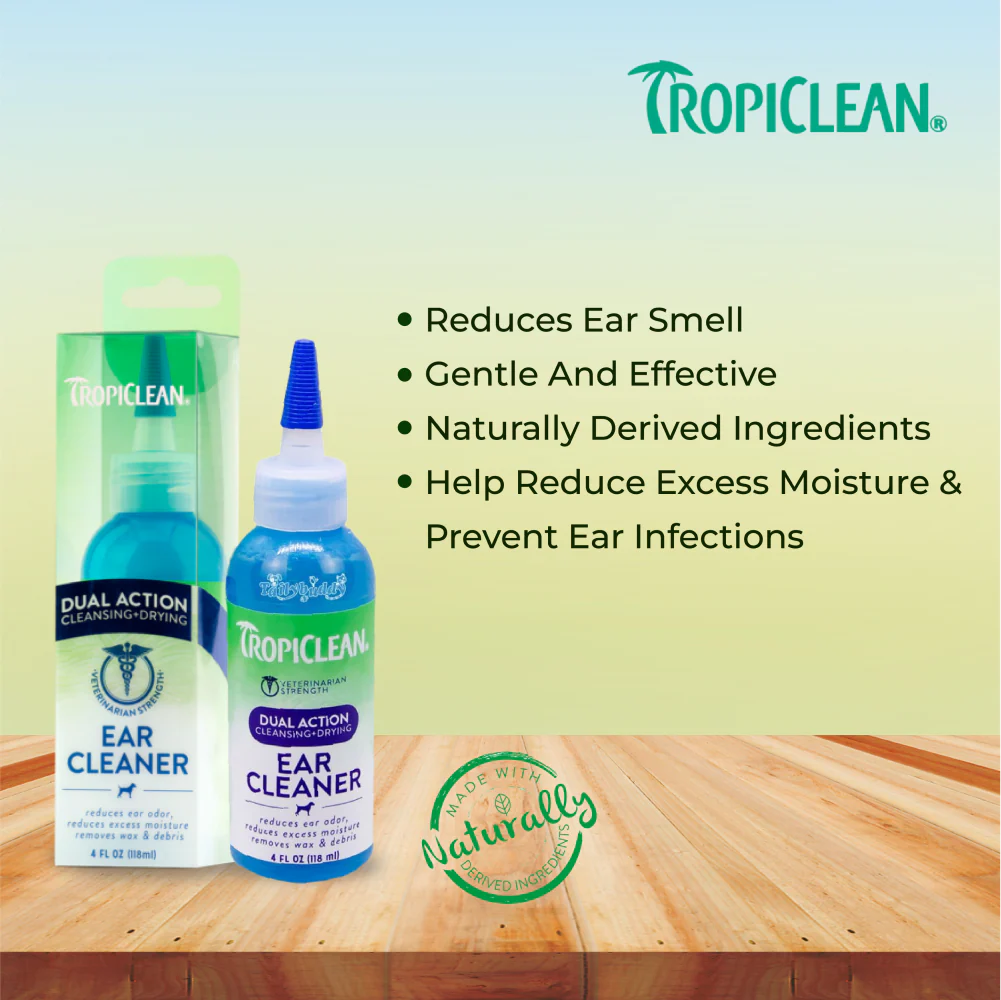 Tropiclean Dual Action Ear Cleaner for Dogs and Cats - Image 3