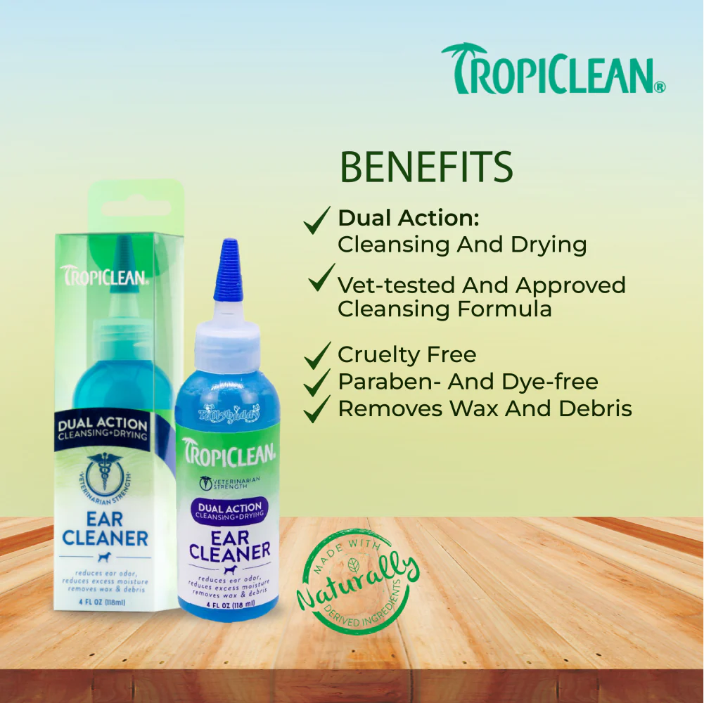 Tropiclean Dual Action Ear Cleaner for Dogs and Cats - Image 5