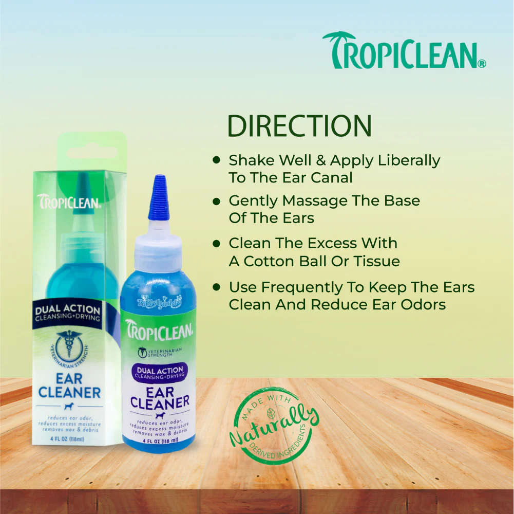 Tropiclean Dual Action Ear Cleaner for Dogs and Cats - Image 6