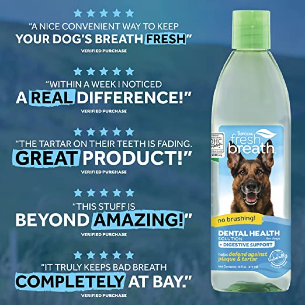 Tropiclean Fresh Breath Digestive Support Water Additive for Dogs - Image 6