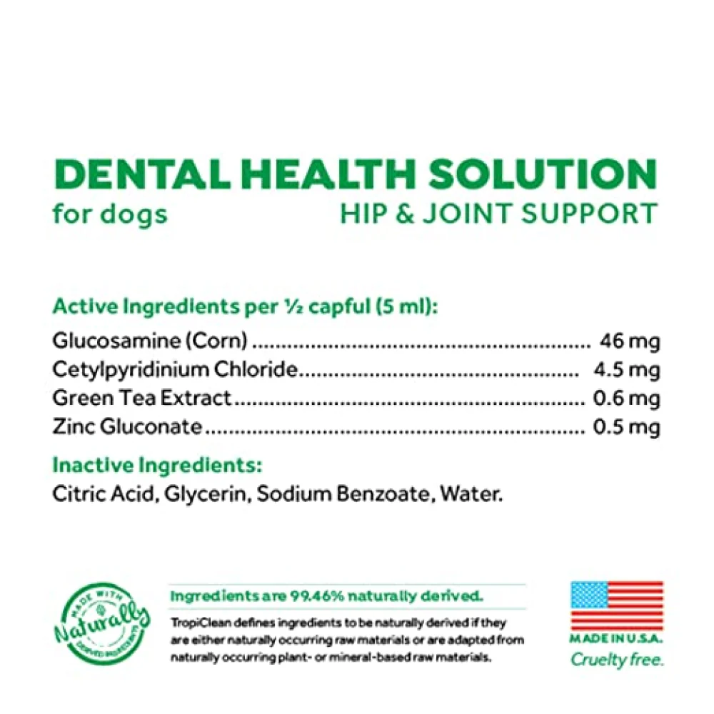 Tropiclean Fresh Breath Hip & Joint Water Additive for Dogs - Image 3