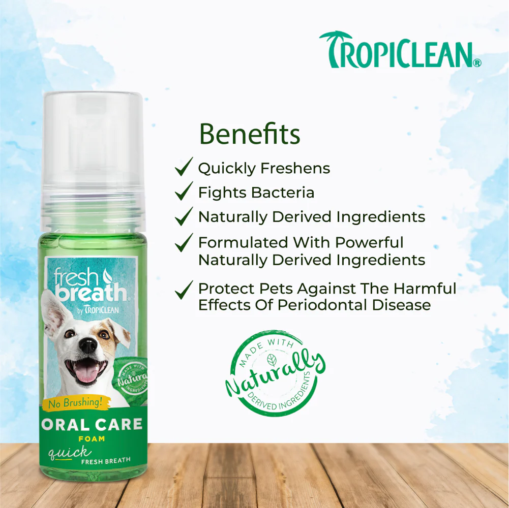 Tropiclean Fresh Breath Oral Care Foam For Dogs - Image 4