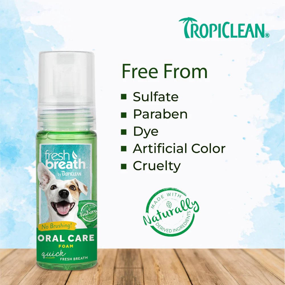 Tropiclean Fresh Breath Oral Care Foam For Dogs - Image 6
