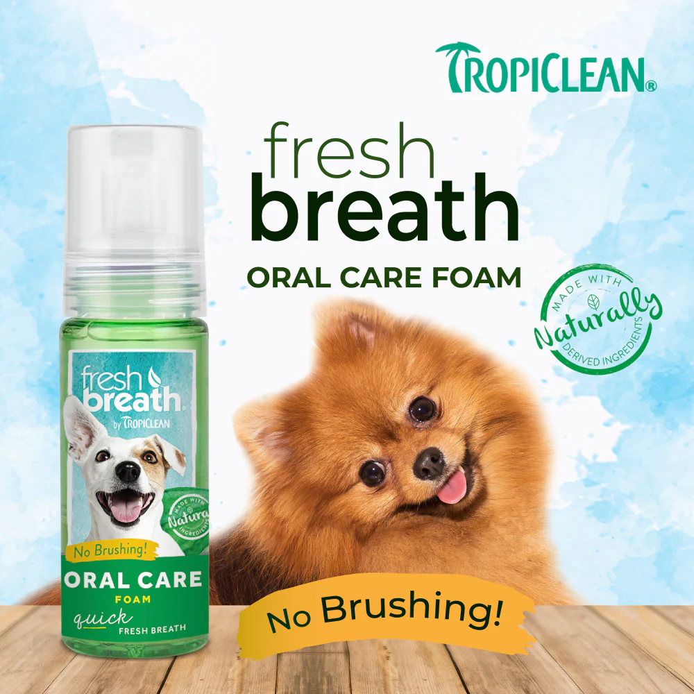Tropiclean Fresh Breath Oral Care Foam For Dogs - Image 7