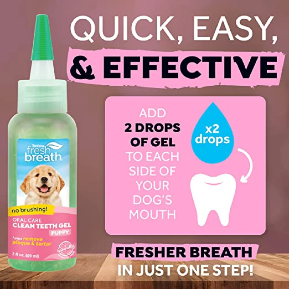 Tropiclean Fresh Breath Puppy Clean Teeth Gel for Dogs - Image 10