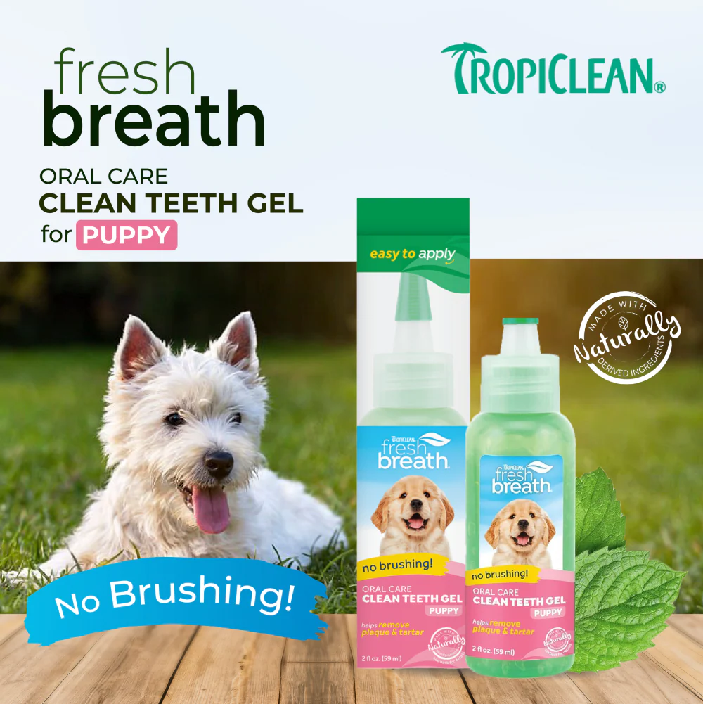 Tropiclean Fresh Breath Puppy Clean Teeth Gel for Dogs - Image 6