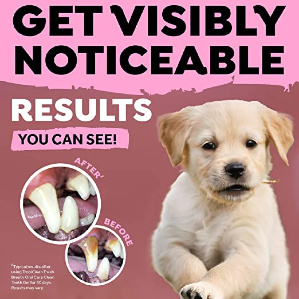 Tropiclean Fresh Breath Puppy Clean Teeth Gel for Dogs - Image 8
