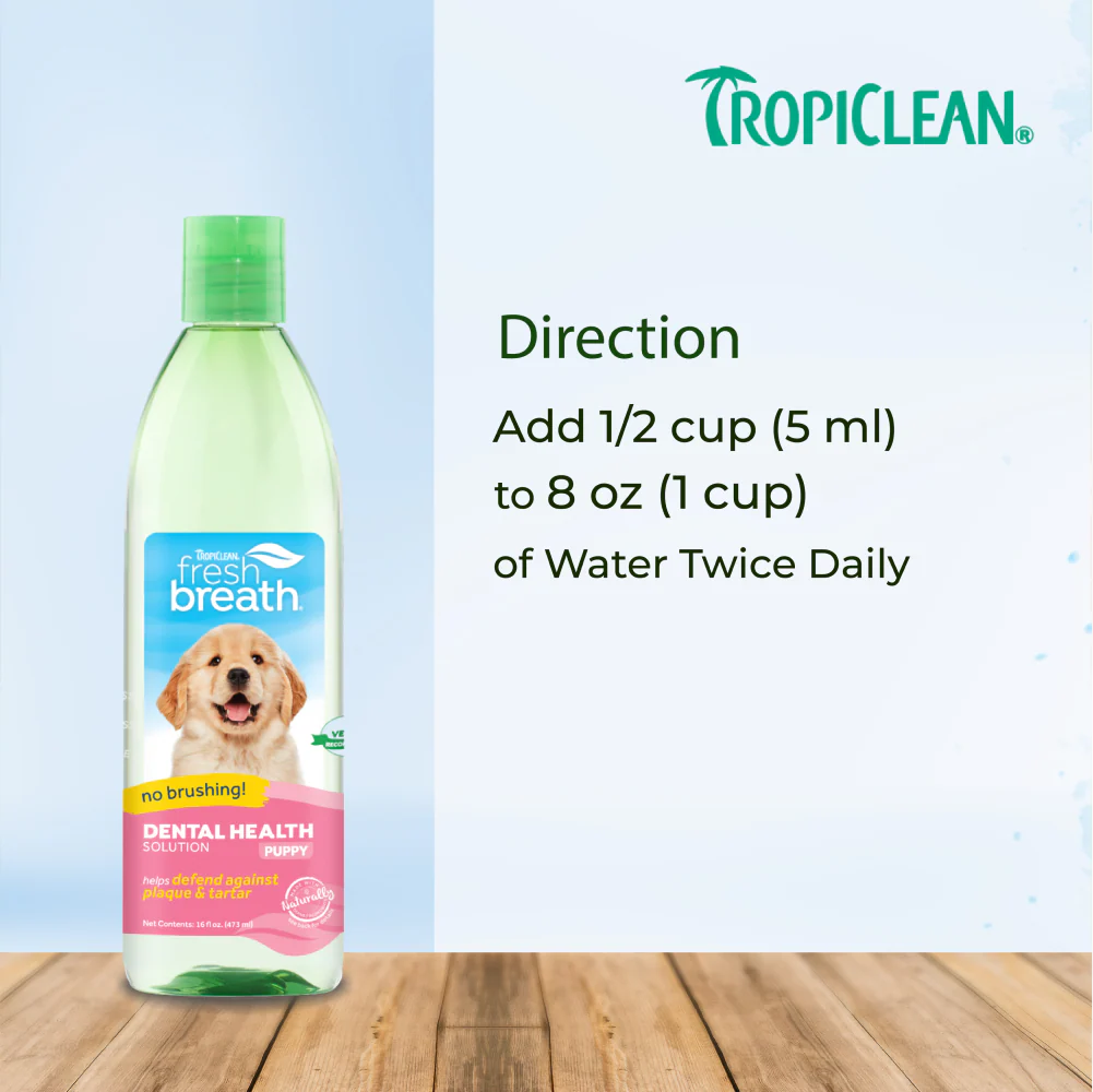 Tropiclean Fresh Breath Puppy Water Additive for Dogs - Image 11