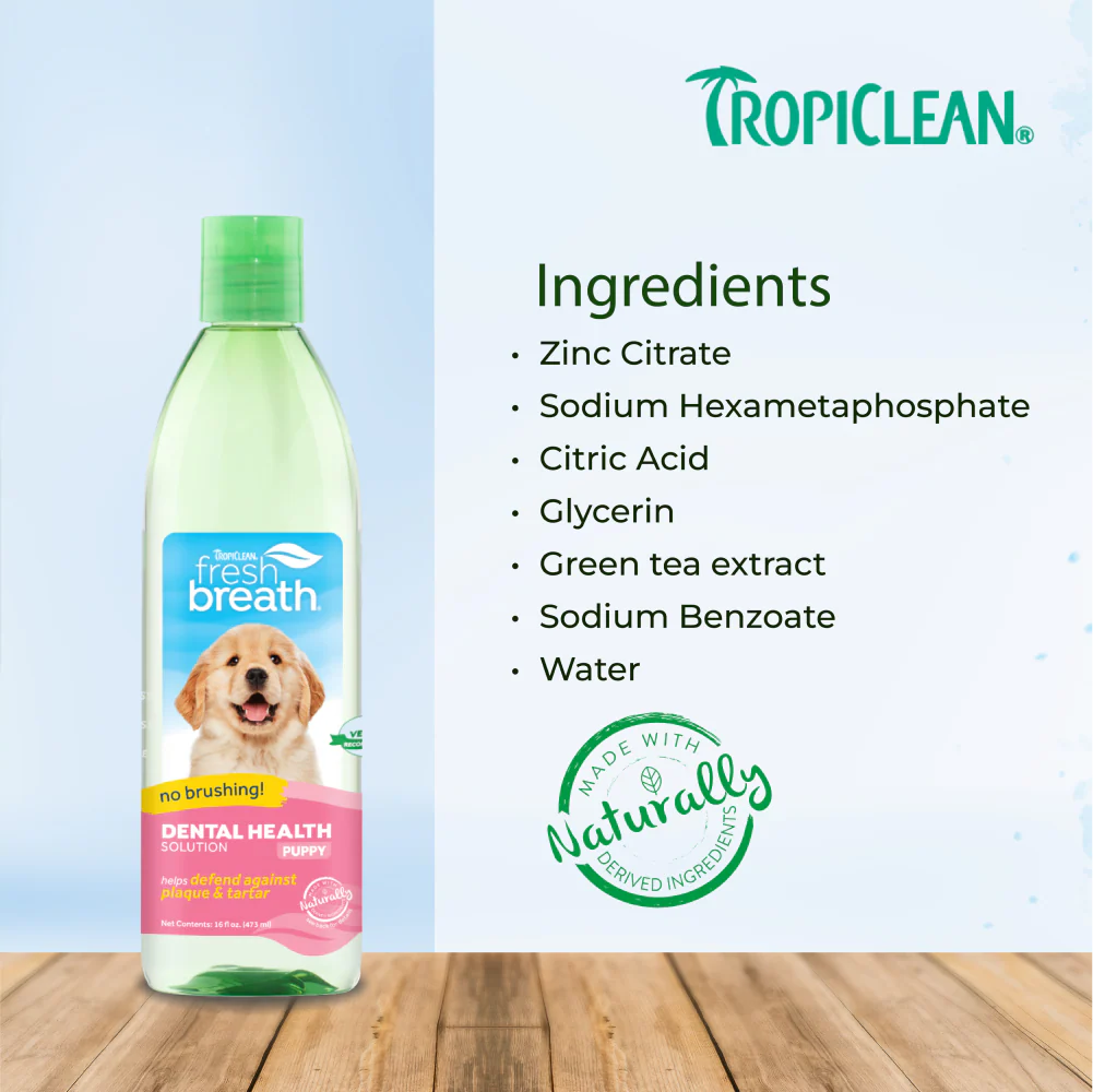 Tropiclean Fresh Breath Puppy Water Additive for Dogs - Image 8
