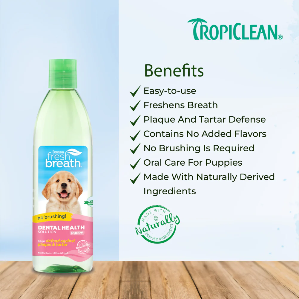 Tropiclean Fresh Breath Puppy Water Additive for Dogs - Image 9