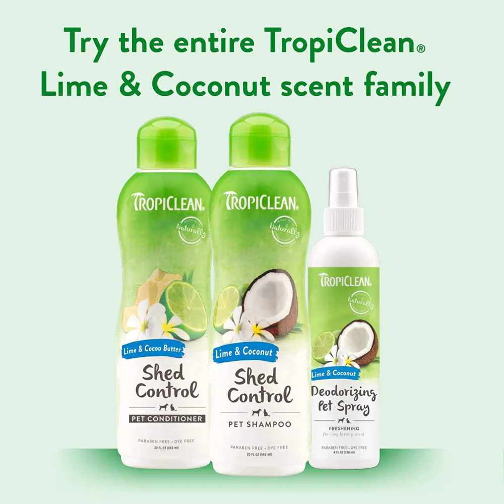 Tropiclean Lime & Coconut Shed Control Shampoo for Dogs and Cats - Image 10