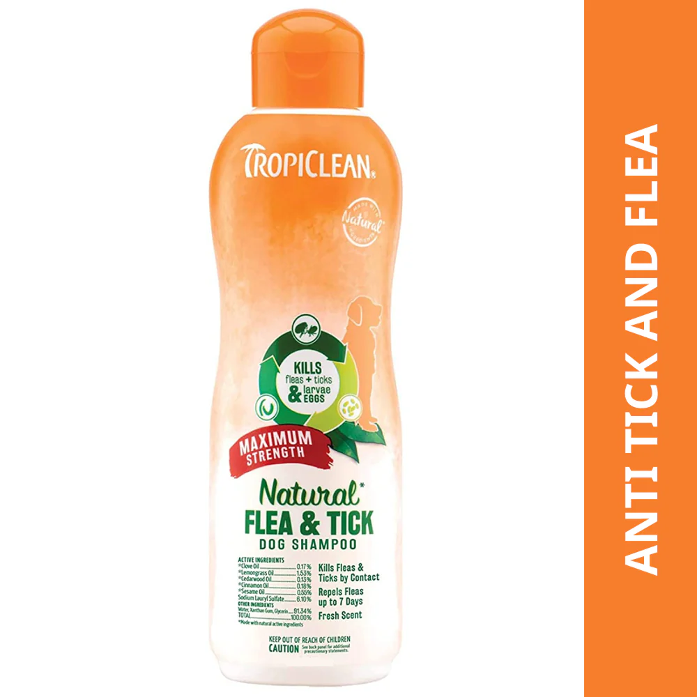 Tropiclean Maximum Strength Natural Flea & Tick Shampoo for Dogs - Image 19