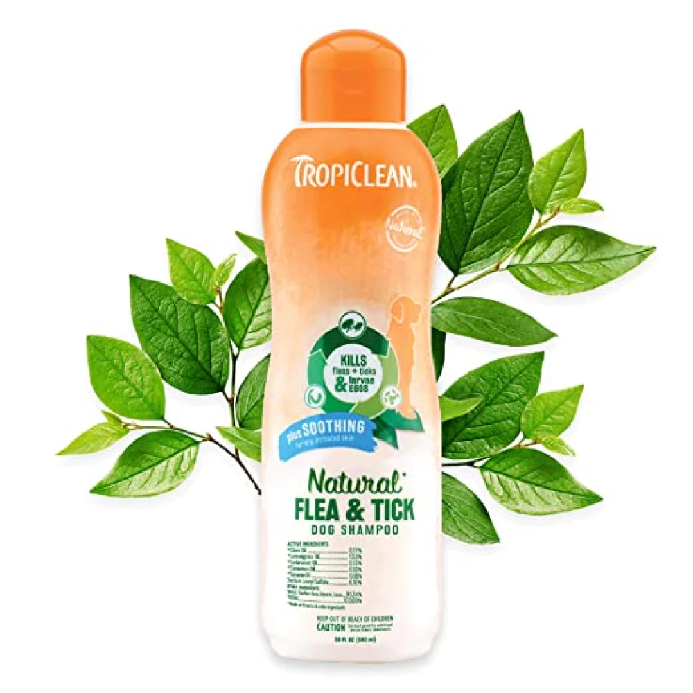 Tropiclean Natural Flea and Tick Plus Soothing Shampoo for Dogs - Image 18