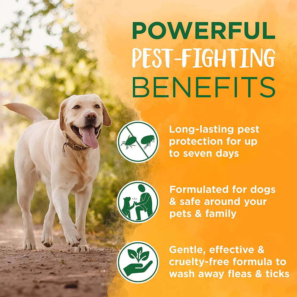 Tropiclean Natural Flea and Tick Plus Soothing Shampoo for Dogs - Image 4