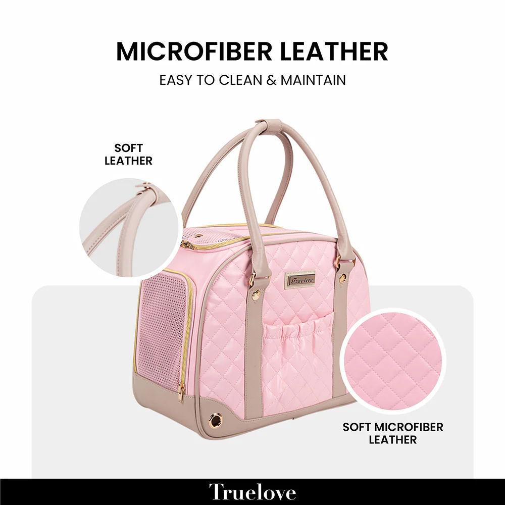 Truelove Chic Pet Travel Handbag for Dogs and Cats (Pink) - Image 2