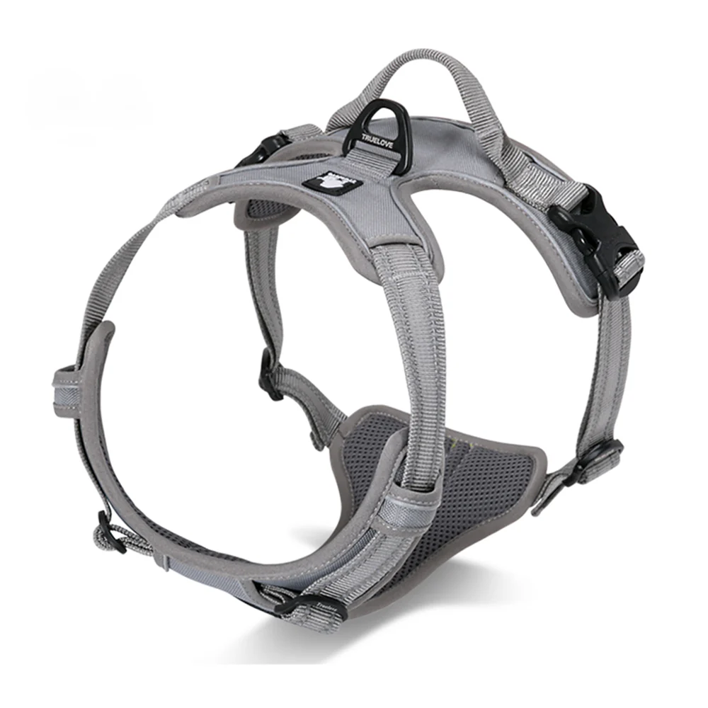 Truelove Classic Harness and Padded Collar for Dogs (Grey) - L - Image 7