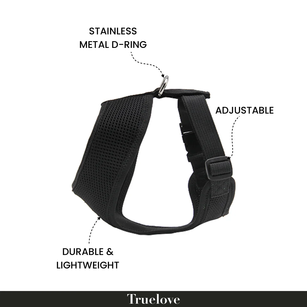 Truelove Harness for Cats and Small Dogs (Black) - Image 5