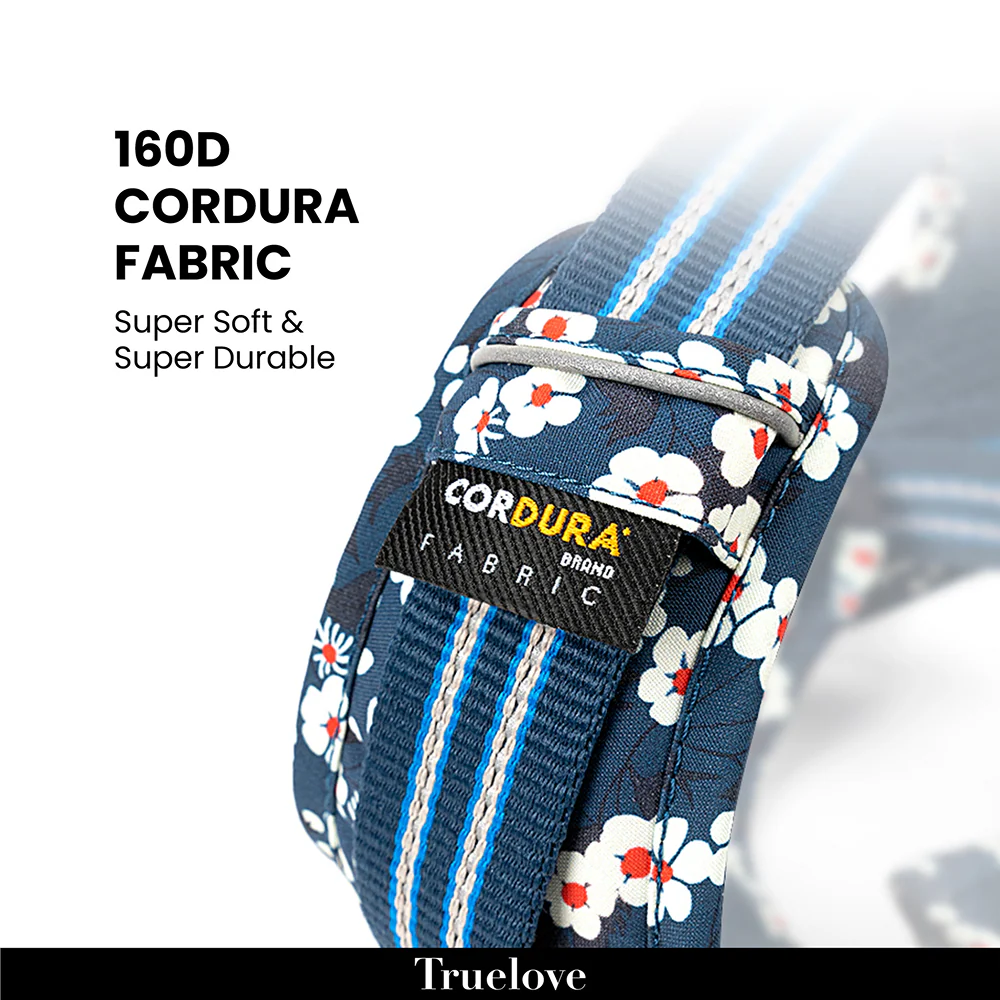 Truelove Floral No Pull Cordura Fabric Harness for Dogs (Saxony Blue) - Image 7