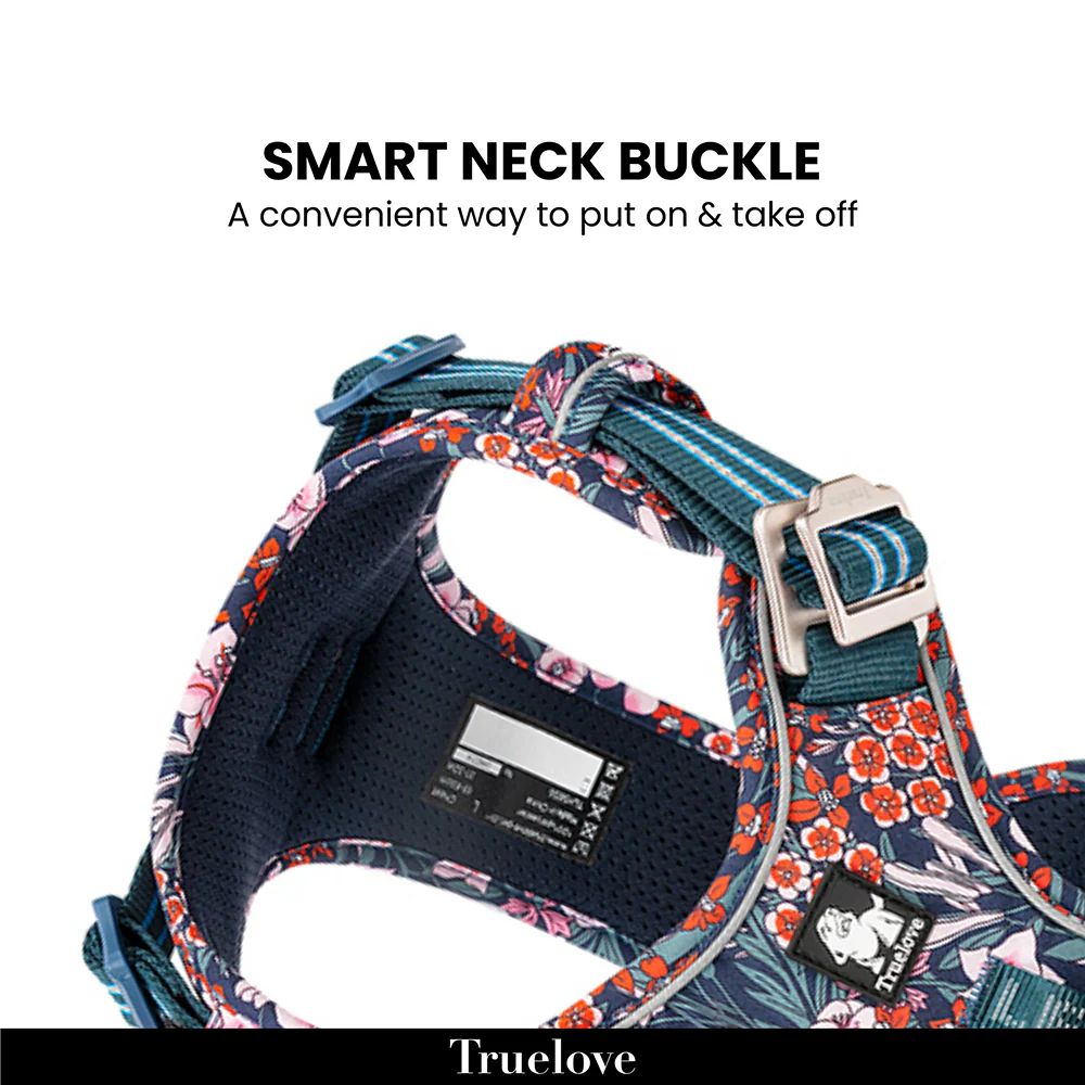 Truelove Floral No Pull Pet Harness for Dogs (Navy Blazer) - Image 4