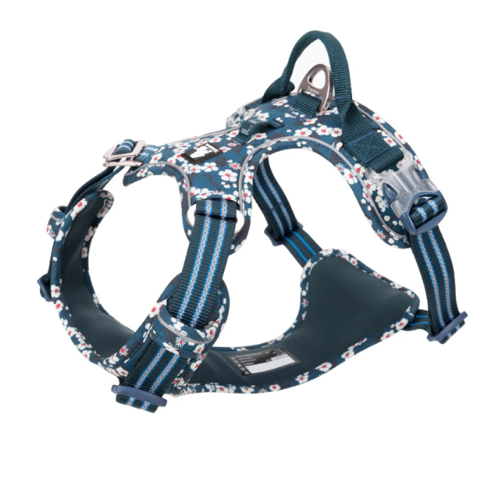 Truelove Floral No Pull 3M Reflective Harness for Dogs (Saxony Blue) - Image 12