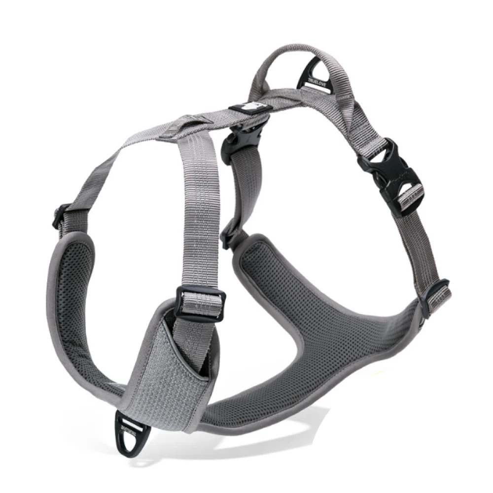 Truelove Harness with Reflective Fabric for Dogs (Gray) - Image 11