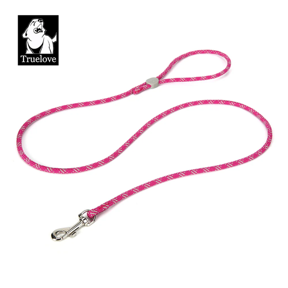 Truelove High Density Reflective Rope Webbing Leash for Dogs (Fuchsia) - Image 3