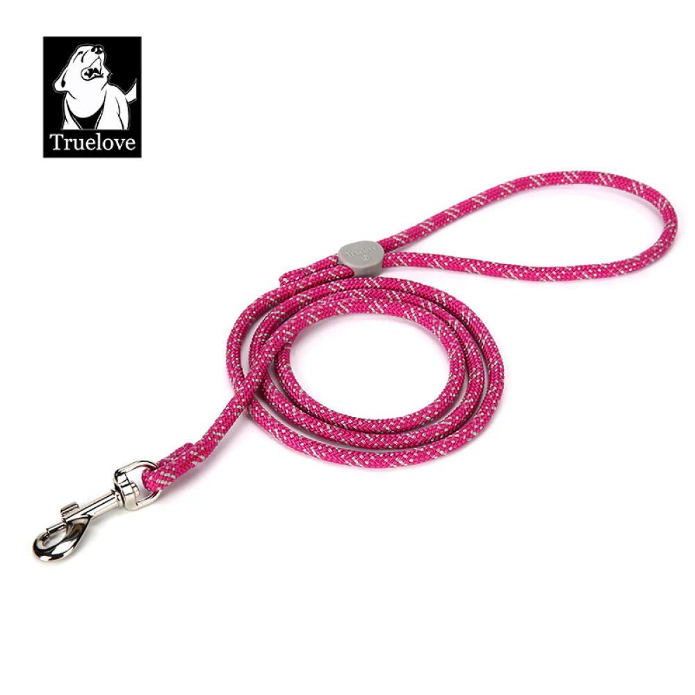Truelove High Density Reflective Rope Webbing Leash for Dogs (Fuchsia) - Image 6