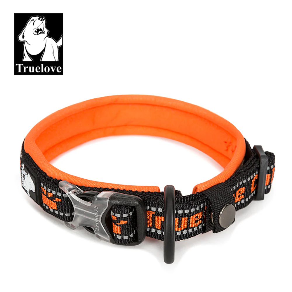 Truelove Neo Padded Collar for Dogs (Black/Orange) - Image 2