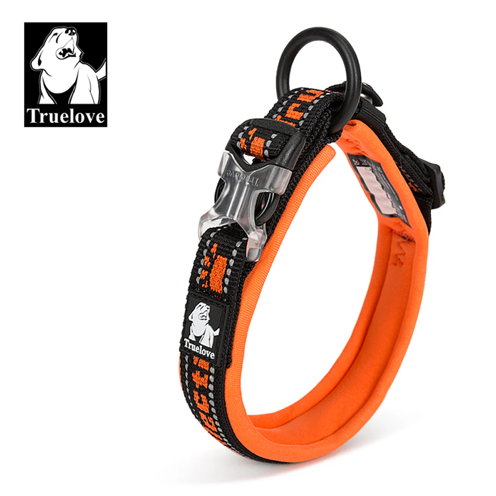 Truelove Neo Padded Collar for Dogs (Black/Orange) - Image 3