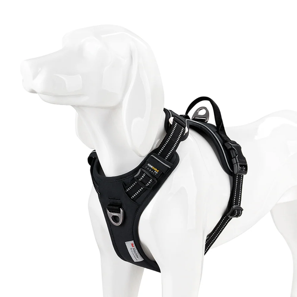 Truelove No Pull Cordura Harness with 3M Reflective Material for Dogs (Black) - Image 7