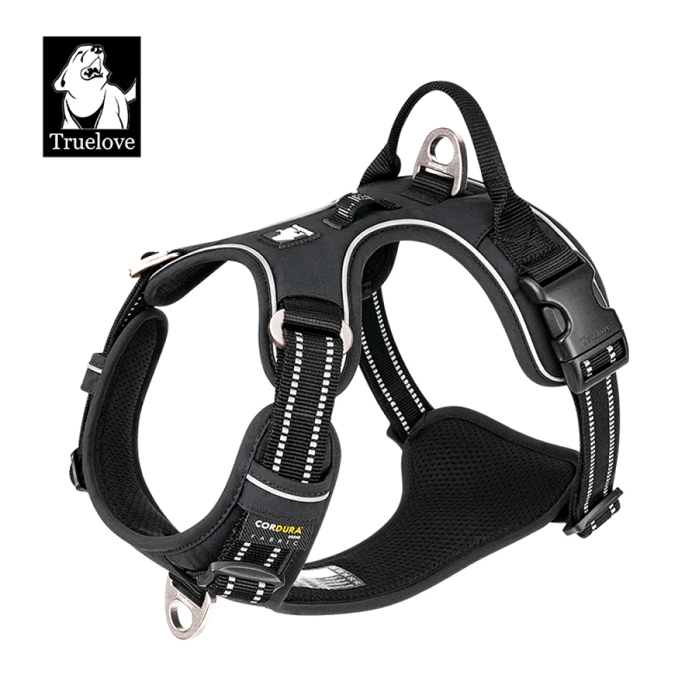 Truelove No Pull Cordura Harness with 3M Reflective Material for Dogs (Black) - Image 9