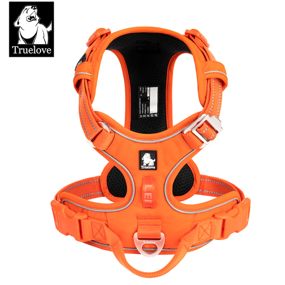 Truelove No Pull Cordura with 3M Reflective Material Harness for Dogs (Orange) - Image 19