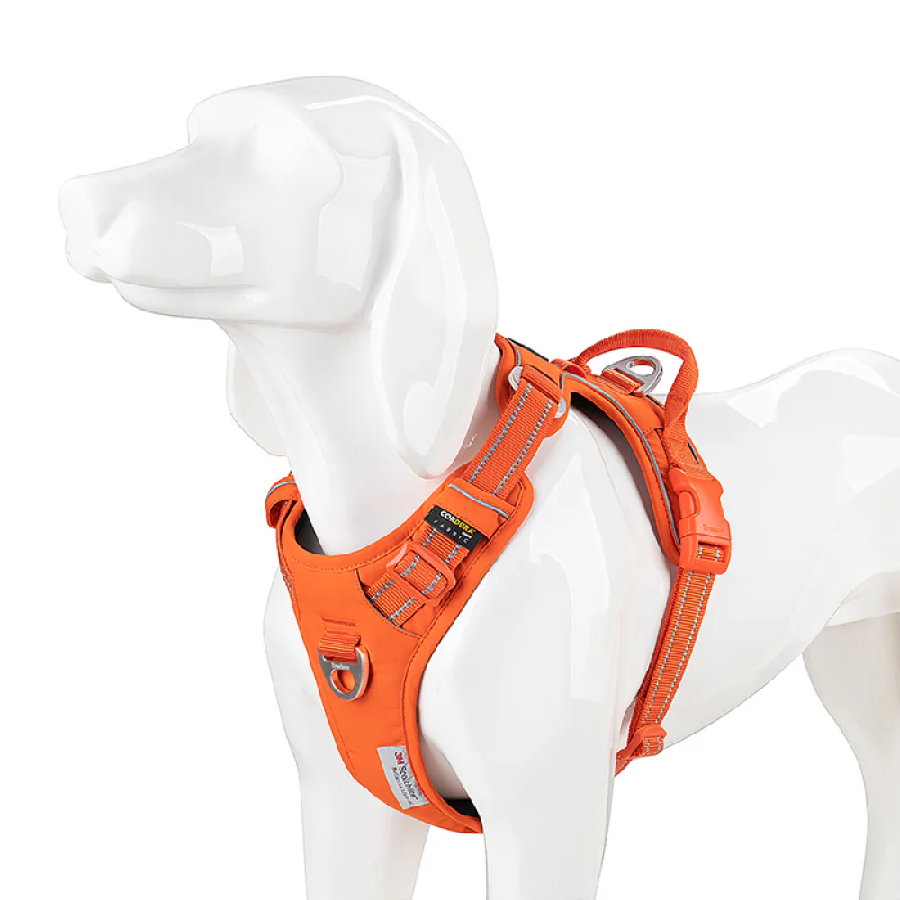 Truelove No Pull Cordura with 3M Reflective Material Harness for Dogs (Orange) - Image 3