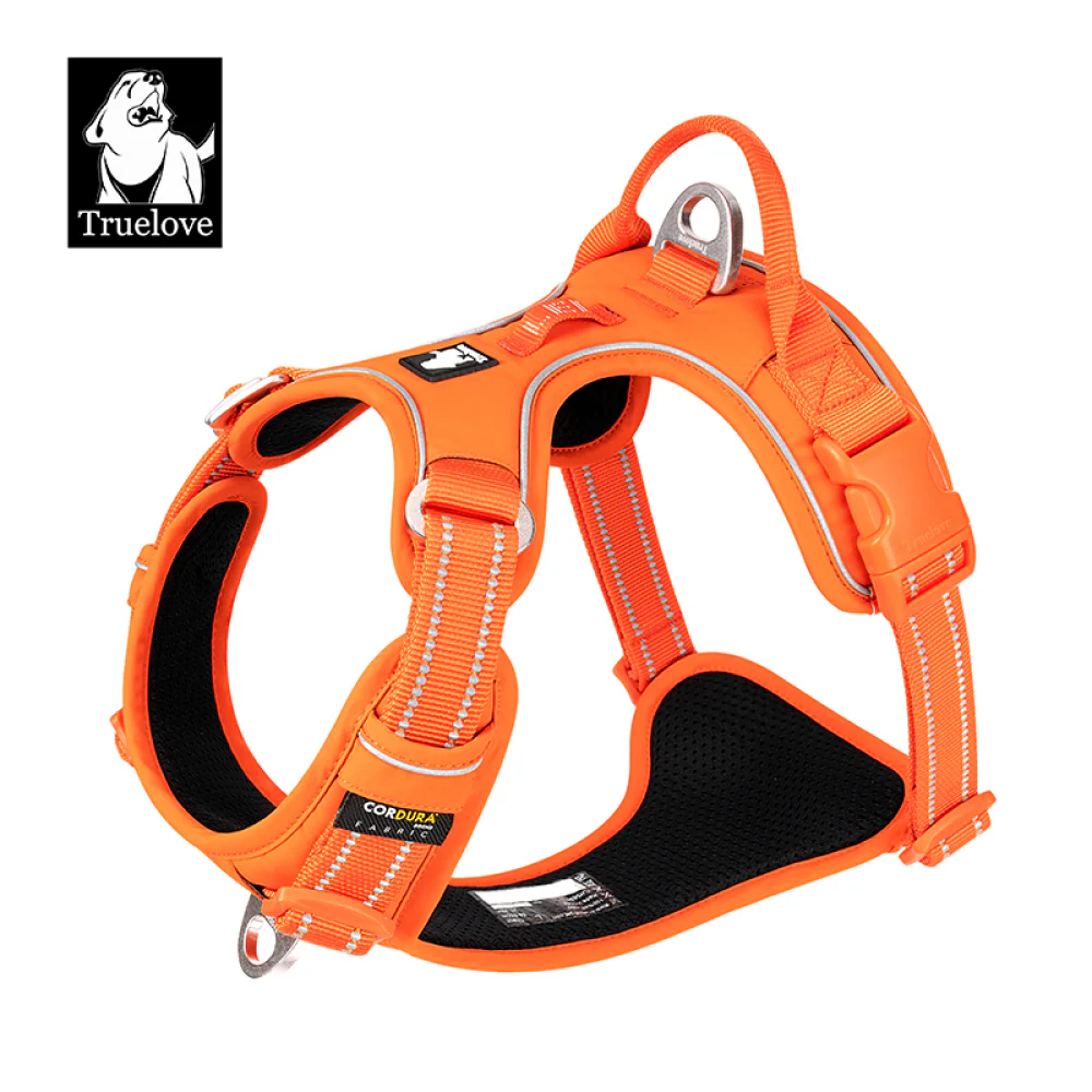 Truelove No Pull Cordura with 3M Reflective Material Harness for Dogs (Orange) - Image 7