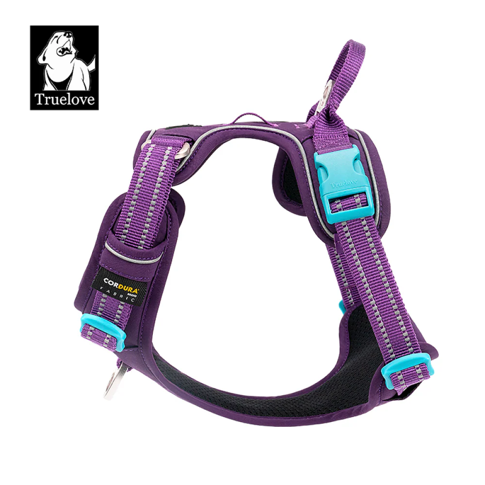 Truelove No Pull Cordura Harness with 3M Reflective Material for Dogs (Purple) - Image 3