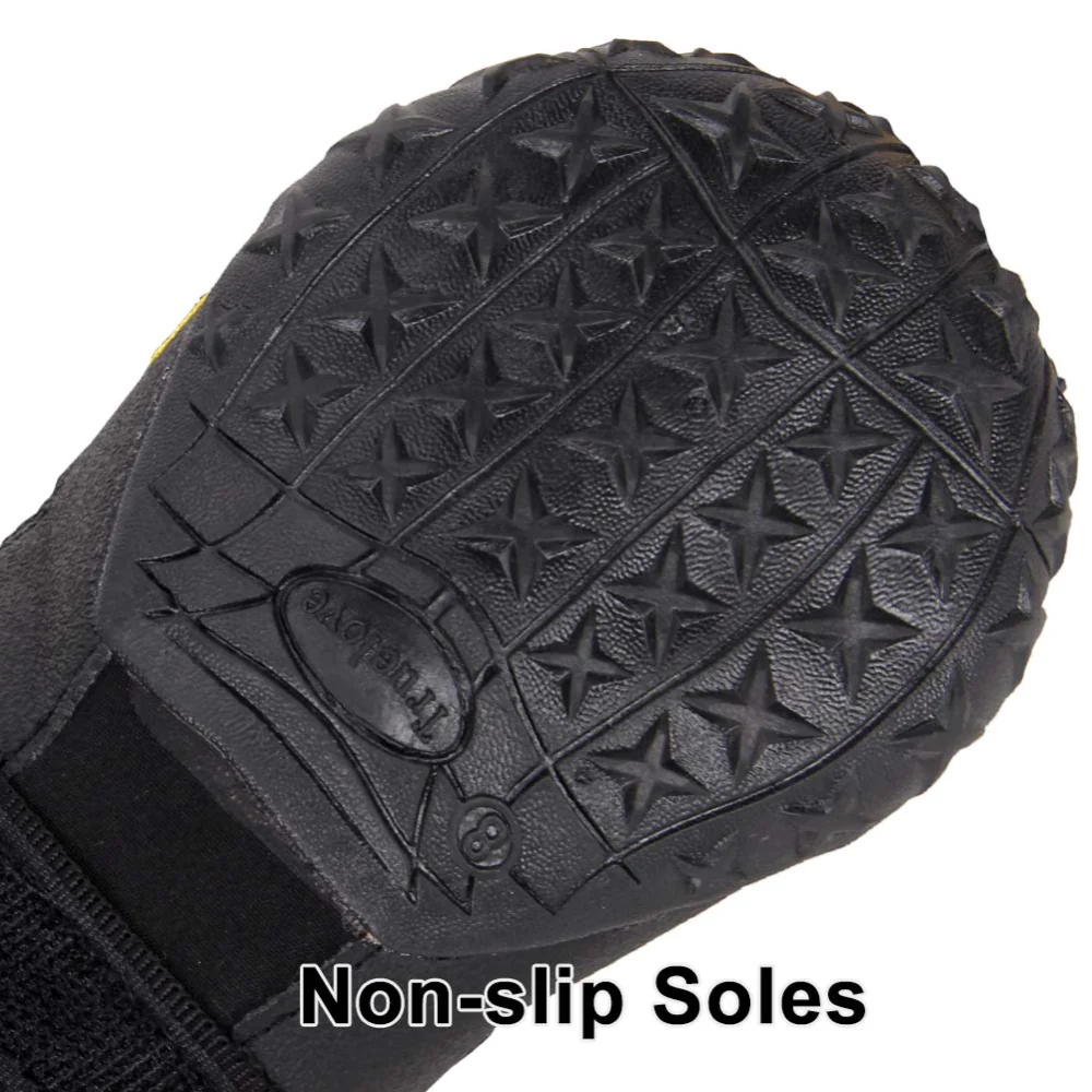 Truelove Waterproof Pet Boots for Dogs (Black, Set of 4) - Image 8