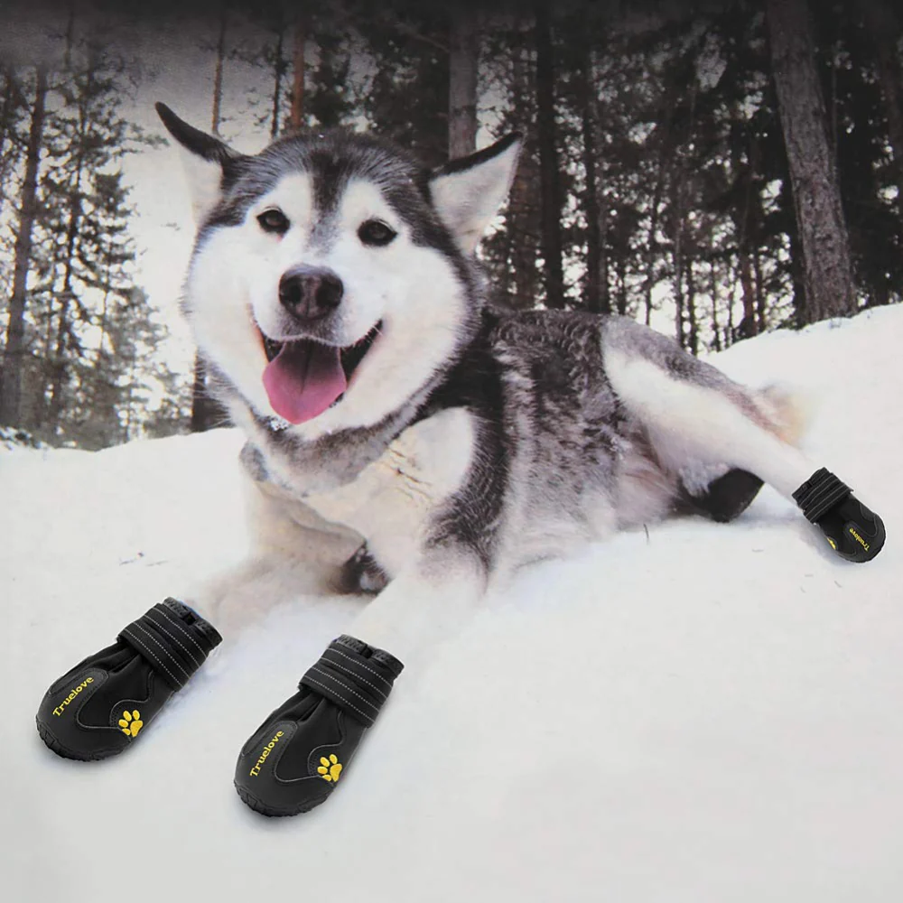 Truelove Waterproof Pet Boots for Dogs (Black, Set of 4) - Image 9