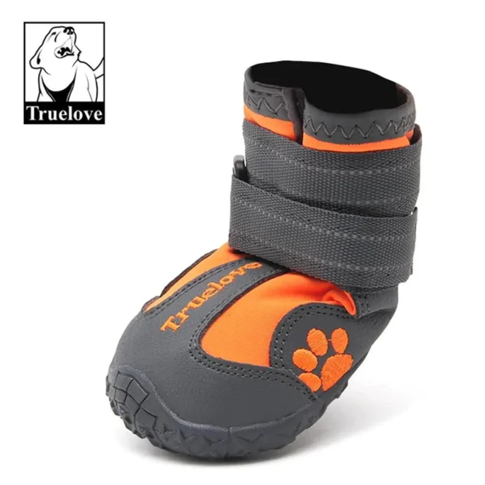 Truelove Waterproof Pet Boots for Dogs (Orange, Set of 4) - Image 2