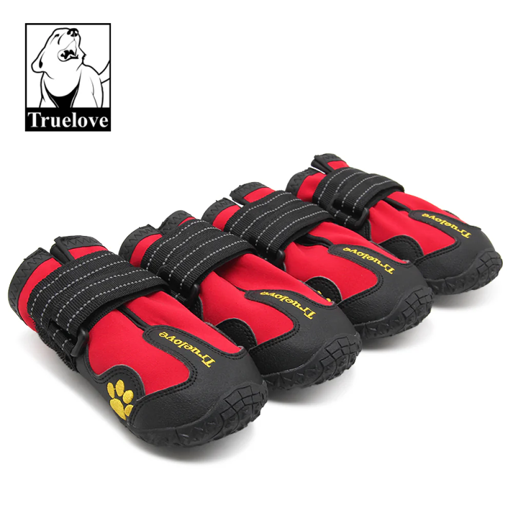 Truelove Waterproof Pet Boots for Dogs (Red, Set of 4) - Image 3